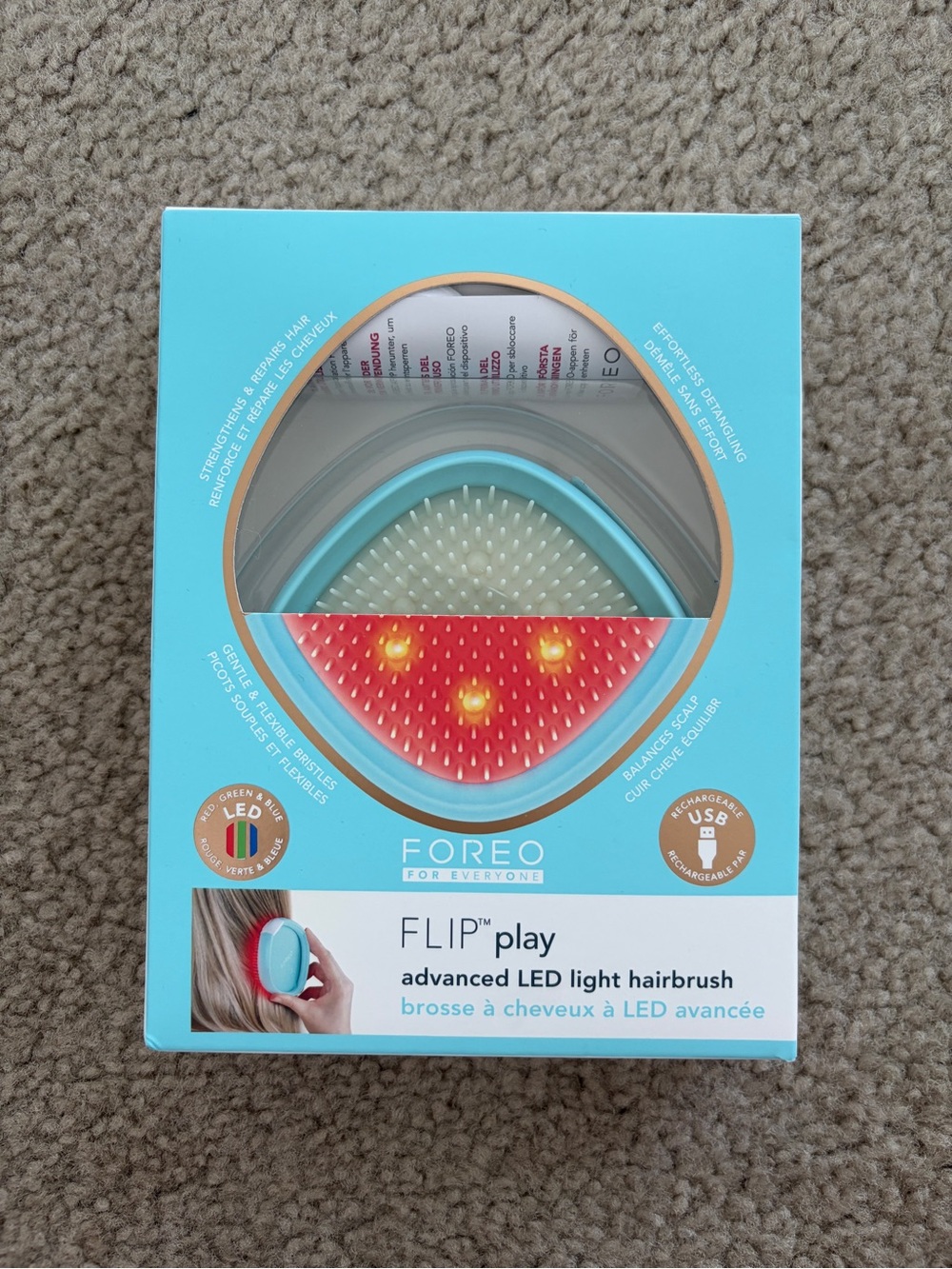 Foreo Flip Play Advanced LED Light Hairbrush